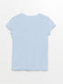 LC Waikiki Crew Neck Printed Short Sleeve Girl Pajama Set